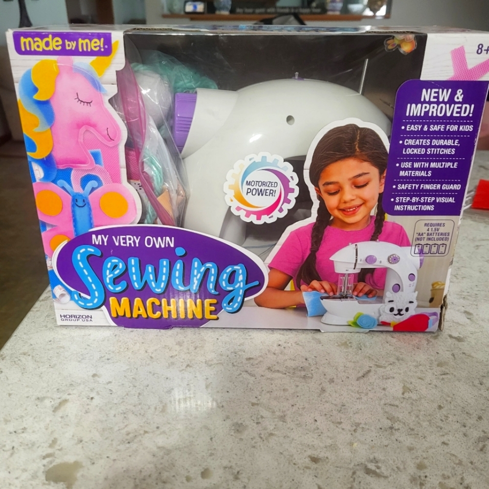 Only Used Once Or Twice-My Very Own Sewing Machine - White and Purple